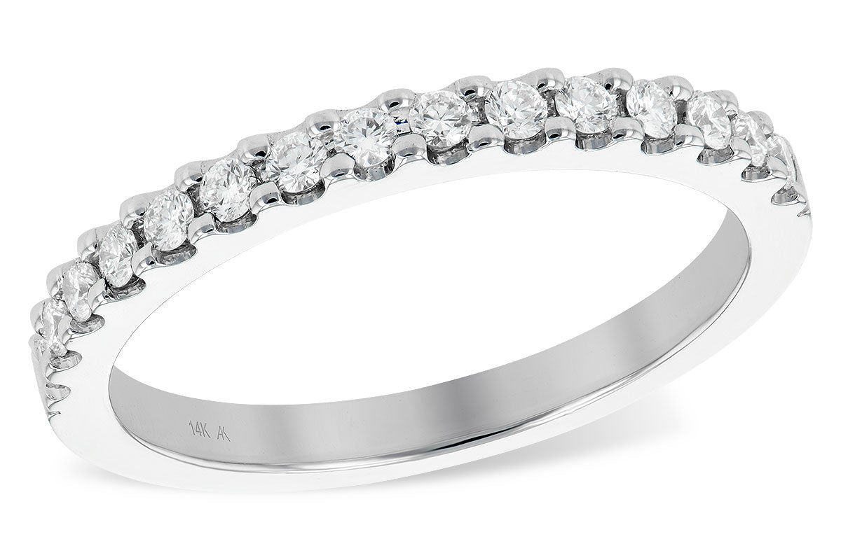 Allison Kaufman Diamond Wedding Band in 14K White Gold, 0.26 ctw