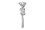 Allison Kaufman Diamond Engagement Ring Semi-Mount in 14K White Gold, 0.12 ctw (L7834), alternate view