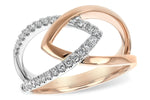 Allison Kaufman Diamond Ring in 14K Yellow & White Gold, 0.20 ctw (D5625)
