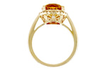 Allison Kaufman Citrine & Diamond Ring in 14K Yellow Gold, 4.05 ctw, alternate view