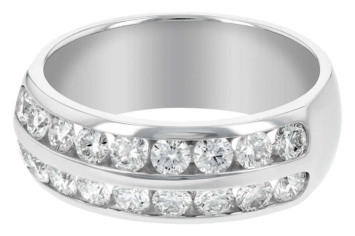 Allison Kaufman Diamond Wedding Band in 14K White Gold, 1.00 ctw (WR135-1), alternate view