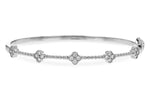 Allison Kaufman Diamond Bangle Bracelet in 14K White Gold, 0.66 ctw