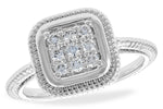 Allison Kaufman Diamond Ring in 14K White Gold, 0.23 ctw