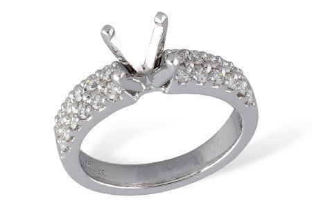Allison Kaufman Diamond Engagement Ring Semi-Mount in 14K White Gold, 0.67 ctw (LR121-67)