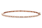 Allison Kaufman Diamond Bangle Bracelet in 14K Rose Gold, 0.38 ctw