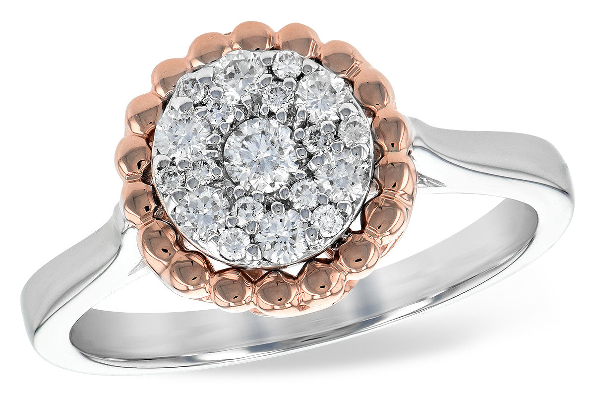 Allison Kaufman Diamond Ring in 14K Two-Tone Gold, 0.33 ctw (D5739)