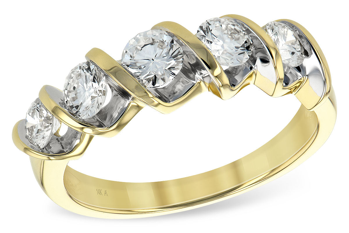 Allison Kaufman Diamond Wedding Band in 14K Yellow Gold, 1.00 ctw (WR115-1)