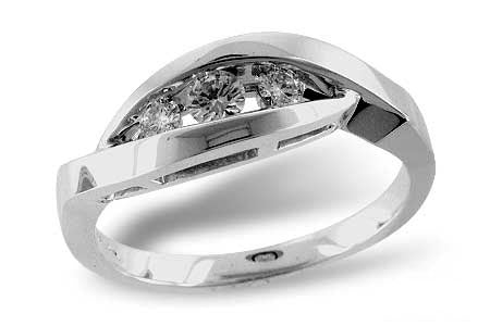 Allison Kaufman Diamond Ring in 14K White Gold, 0.23 ctw