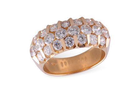 Allison Kaufman Diamond Wedding Band in 14K Yellow Gold, 2.56 ctw