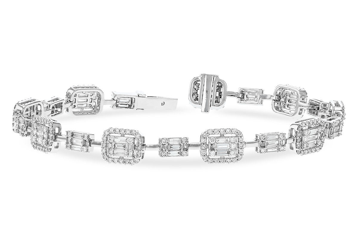 Allison Kaufman Diamond Bracelet in 14K White Gold, 2.55 ctw