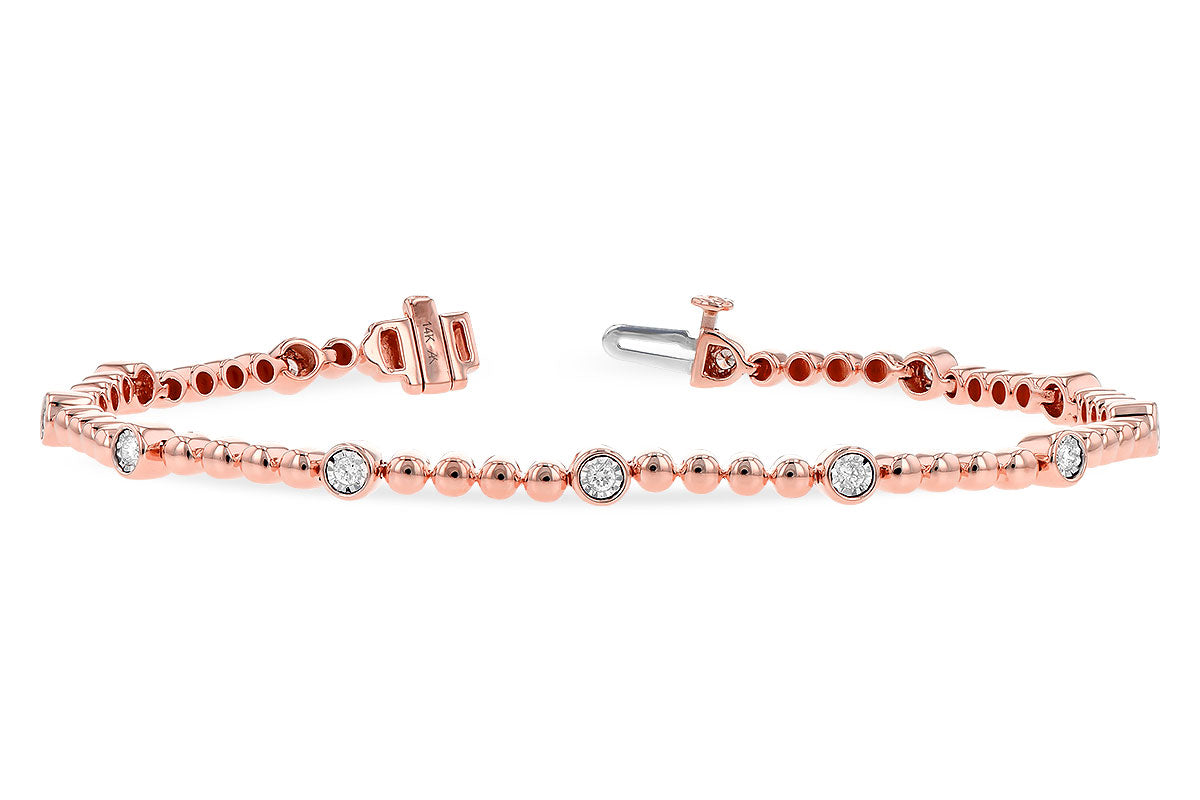 Allison Kaufman Diamond Bracelet in 14K Rose Gold, 0.25 ctw (B1305)