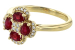 Allison Kaufman Ruby & Diamond Ring in 14K Yellow Gold, 0.79 ctw, alternate view