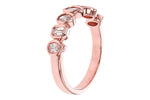 Allison Kaufman Fancy-Cut Diamond Wedding Band in 14K Rose Gold, 0.62 ctw, alternate view