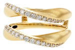 Allison Kaufman Diamond Ring Guard in 14K Yellow Gold, 0.40 ctw, alternate view