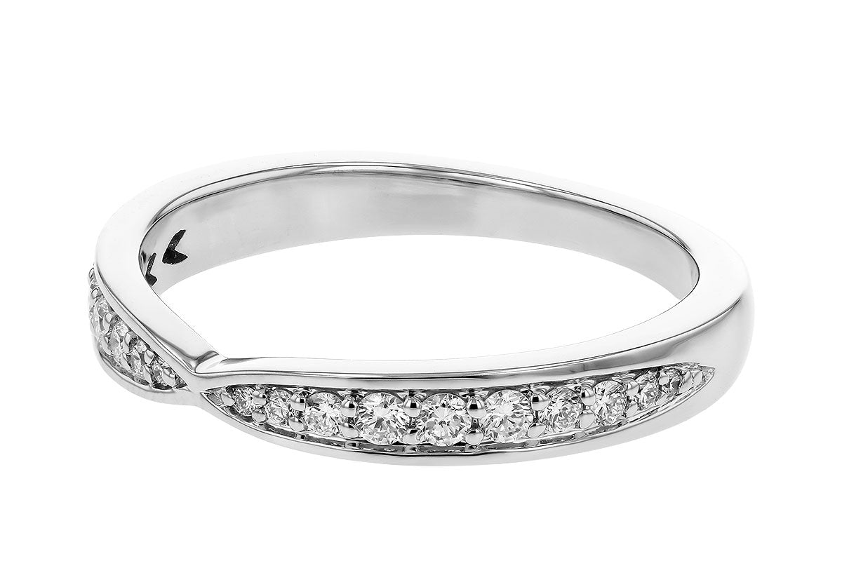 Allison Kaufman Diamond Band Enhancer in 14K White Gold, 0.25 ctw (W2722), alternate view