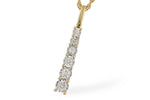 Allison Kaufman Diamond Necklace in 14K Yellow Gold, 0.25 ctw (N8513)
