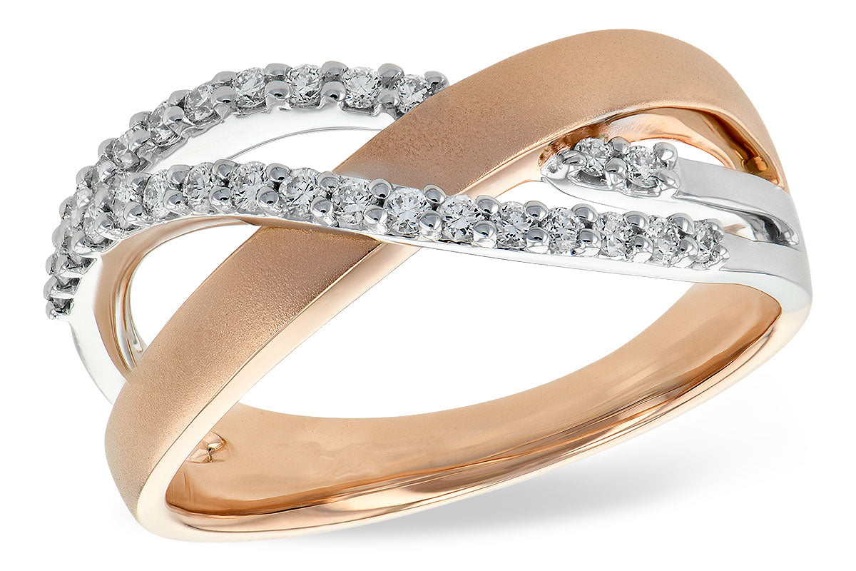 Allison Kaufman Diamond Wedding Band in 14K Rose Gold, 0.24 ctw (W1859)