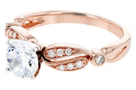 Allison Kaufman Diamond Engagement Ring Semi-Mount in 14K Rose Gold, 0.16 ctw (L7758), alternate view