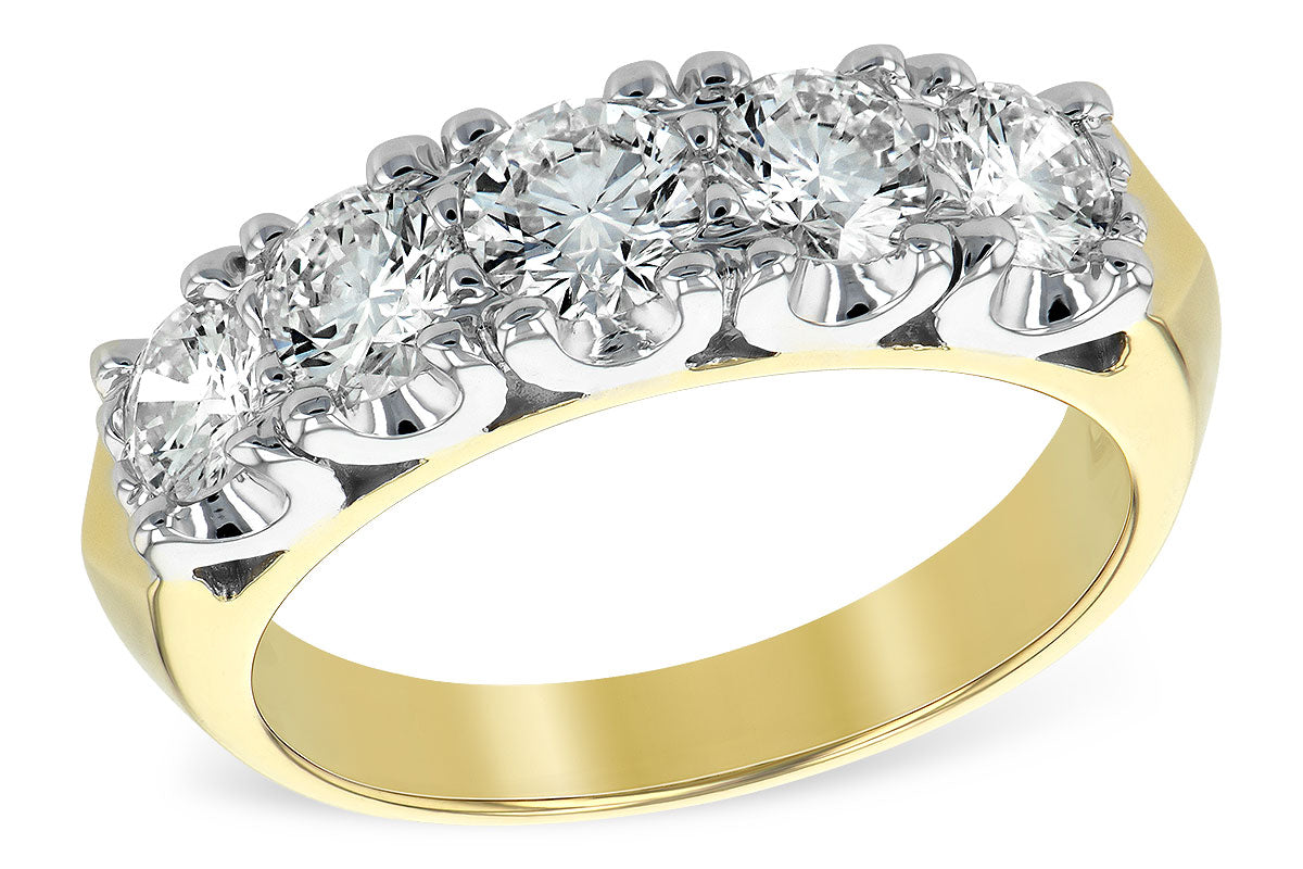 Allison Kaufman Diamond Wedding Band in 14K Yellow Gold, 1.50 ctw
