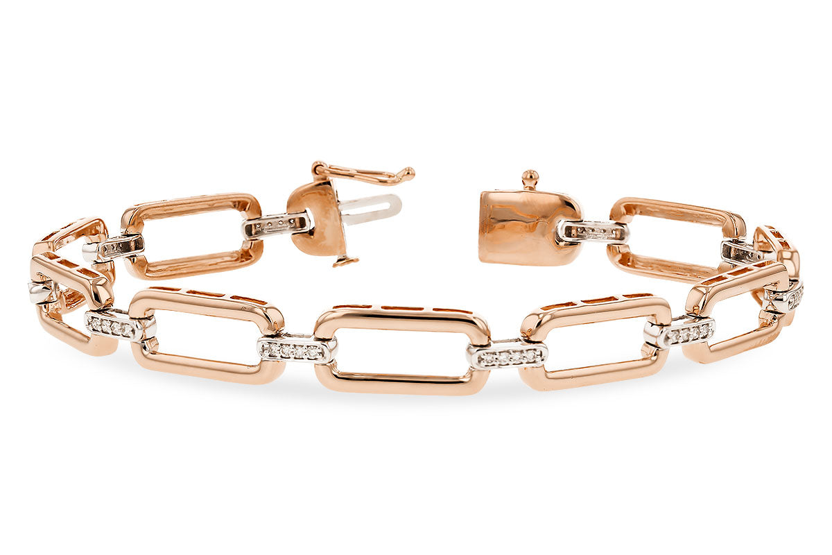 Allison Kaufman Diamond Bracelet in 14K Rose & White Gold, 0.25 ctw (B1412)