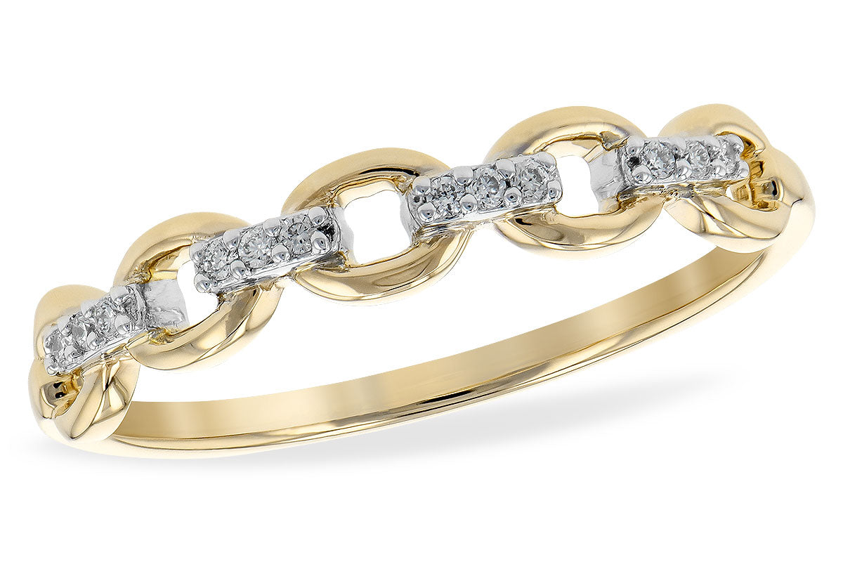 Allison Kaufman Diamond Wedding Band in 14K Yellow Gold, 0.05 ctw (W2310)