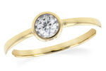 Allison Kaufman Diamond Ring in 14K Yellow Gold, 0.19 ctw (DR60-19)