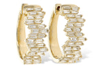 Allison Kaufman Baguette Diamond Earrings in 14K Yellow Gold, 0.70 ctw