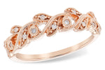 Allison Kaufman Diamond Wedding Band in 14K Rose Gold, 0.08 ctw (W2504)