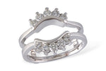 Allison Kaufman Diamond Ring Guard in 14K White Gold, 0.50 ctw (W1696)