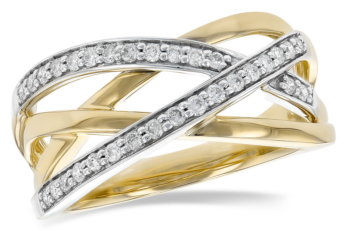 Allison Kaufman Diamond Wedding Band in 14K Yellow Gold, 0.25 ctw (W2349)