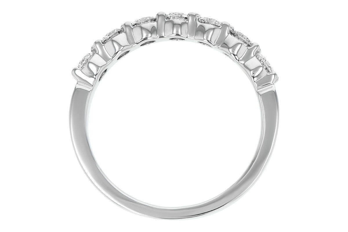 Allison Kaufman Diamond Wedding Band in 14K White Gold, 0.75 ctw (WR114-75), alternate view