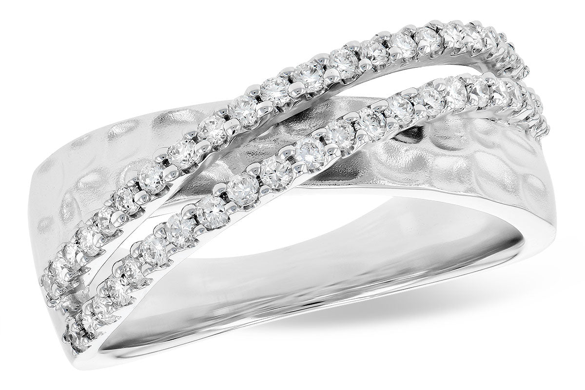 Allison Kaufman Diamond Wedding Band in 14K White Gold, 0.38 ctw
