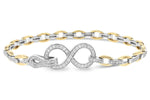 Allison Kaufman Diamond Bracelet in 14K Two-Tone Gold, 1.00 ctw (B1195)