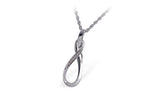 Allison Kaufman Diamond Necklace in 14K White Gold, 0.03 ctw (N7435)