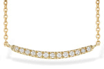 Allison Kaufman Diamond Necklace in 14K Yellow Gold, 0.10 ctw