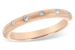 Allison Kaufman Diamond Wedding Band in 14K Rose Gold, 0.09 ctw (W2142)