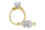 Allison Kaufman Diamond Engagement Ring Semi-Mount in 14K Yellow Gold, 0.25 ctw (L7952), alternate view