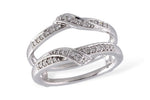 Allison Kaufman Diamond Ring Guard in 14K White Gold, 0.20 ctw (W2002)