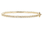 Allison Kaufman Baguette Diamond Bangle Bracelet in 14K Yellow Gold, 0.75 ctw