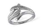Allison Kaufman Diamond Ring in 14K White Gold, 0.12 ctw