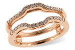 Allison Kaufman Diamond Ring Guard in 14K Rose Gold, 0.28 ctw (X16551)