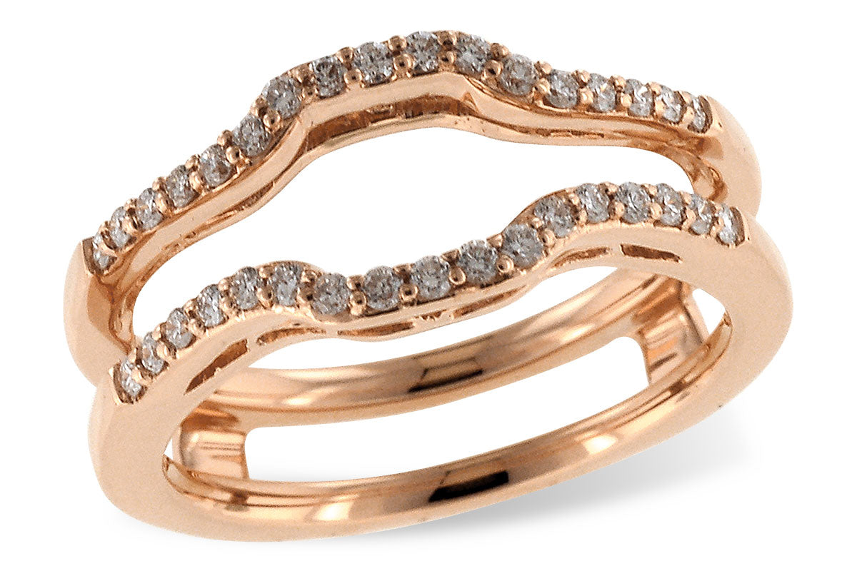 Allison Kaufman Diamond Ring Guard in 14K Rose Gold, 0.28 ctw (X16551)