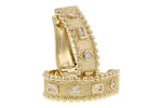 Allison Kaufman Baguette Diamond Earrings in 14K Yellow Gold, 0.18 ctw, alternate view