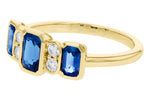 Allison Kaufman Sapphire & Diamond Ring in 14K Yellow Gold, 1.57 ctw, alternate view
