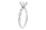 Allison Kaufman Engagement Ring Semi-Mount in 14K White Gold (L7843), alternate view