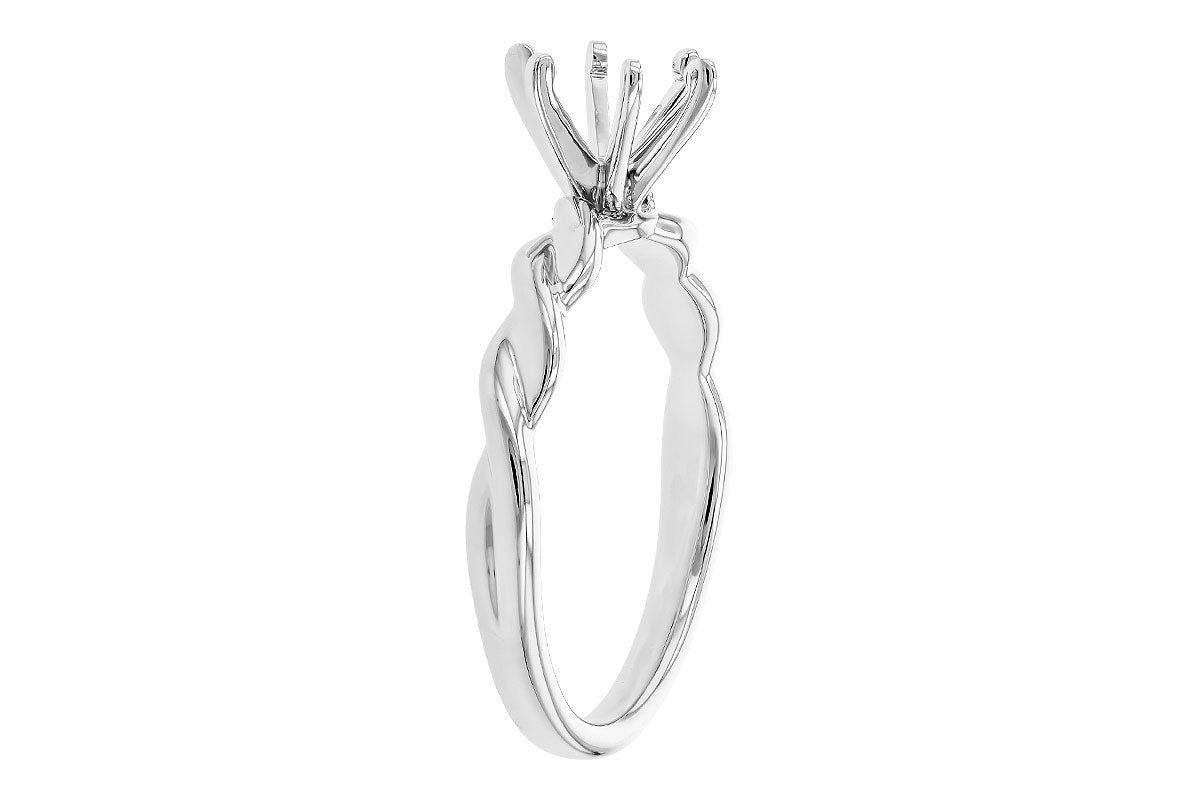 Allison Kaufman Engagement Ring Semi-Mount in 14K White Gold (L7843), alternate view