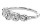 Allison Kaufman Fancy-Cut Diamond Ring in 14K White Gold, 0.50 ctw, alternate view