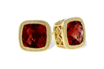 Allison Kaufman Garnet Earrings in 14K Yellow Gold, 2.50 ctw