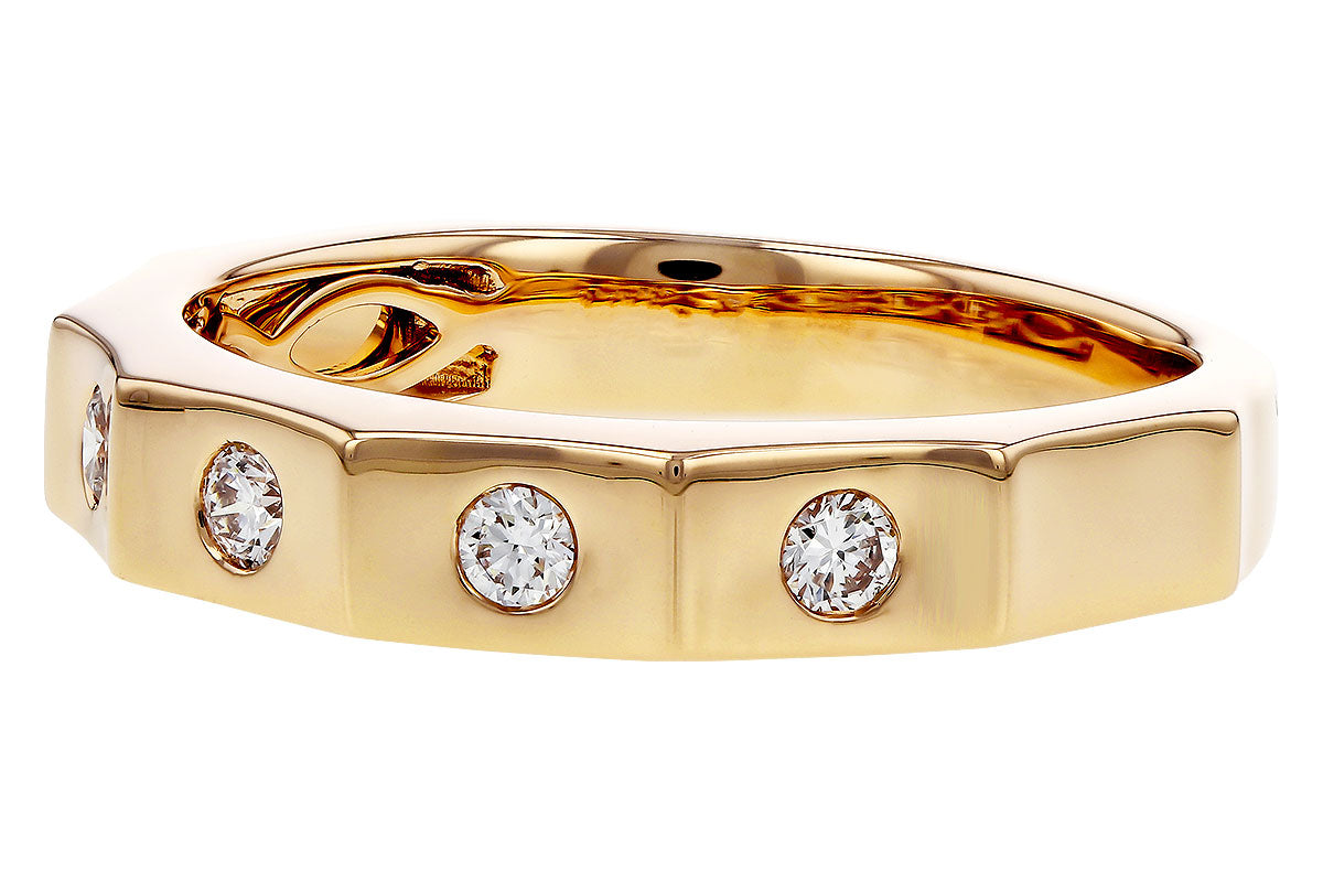 Allison Kaufman Diamond Wedding Band in 14K Yellow Gold, 0.20 ctw, alternate view