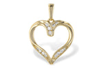 Allison Kaufman Diamond Pendant in 14K Yellow Gold, 0.10 ctw (P6521)